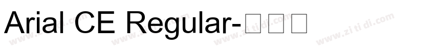 Arial CE Regular字体转换